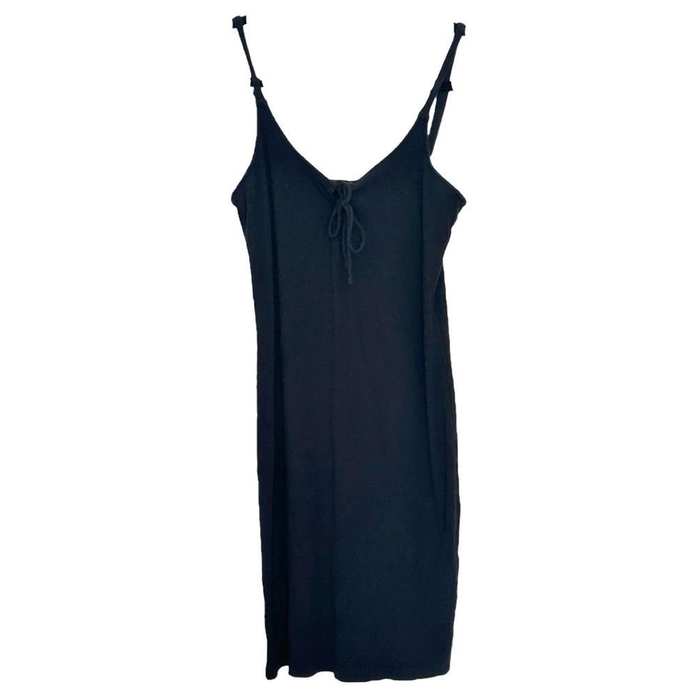 Aero Women’s Seriously Soft Black Sleeveless Ribbed‎ Mini Dress  Sz L